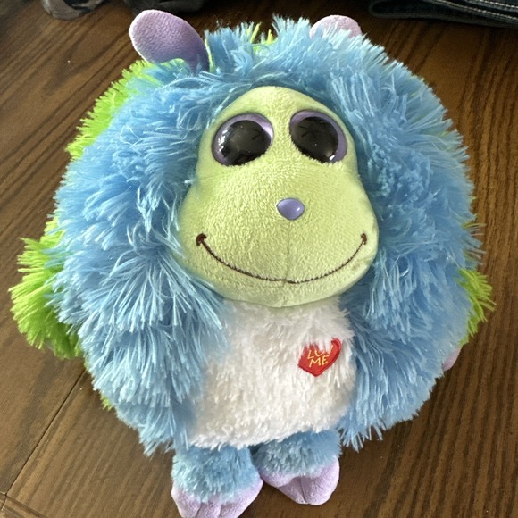 TYR Other - Ty Benny Monstaz Plush Beanie Ball Blue Green Purple Monster Stuffed No Sound